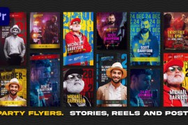 Party Flyers. Stories, Reels and Posts | Premiere Pro 47240318