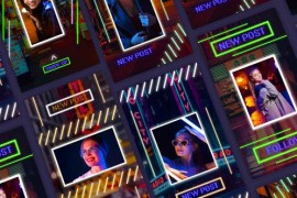 Light Transition Instagram Story Frames After Effects Template 45064705