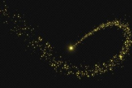 Gold Particles Trails 49789658