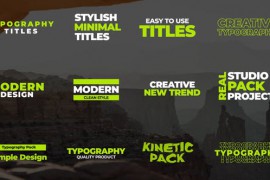 Typography Titles | After Effects 44089372