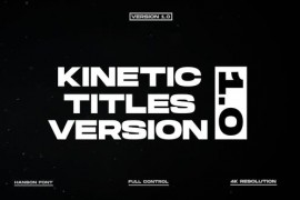 Kinetic Titles 2.0 | FCPX & Apple Motion 51660144