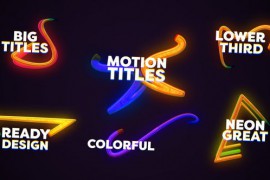 Neon Lower Thirds Big Titles 45193263