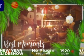 Lovely Christmas Slideshow || New Year Slideshow MOGRT 50031701