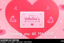 Happy Valentines Day Greeting 50425403