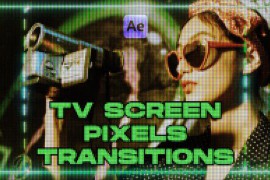 TV Screen Pixels Transitions 46486406