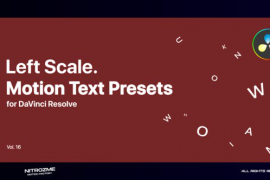 Left Scale Motion Text Presets Vol. 16 for DaVinci Resolve 47490850