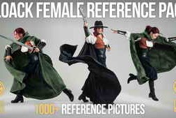 ArtStation – 1000+ Cloak Female Reference Pack