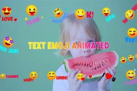 Text Emoji Animated Premiere Pro Template 44674609