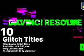 Glitch Titles for Davinci Resolve 45445375