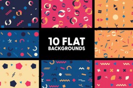 Flat Backgrounds 43230805