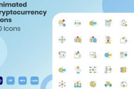 Animated Cryptocurrency Icons Set 33861378