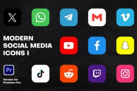 Modern Social Media Icons I | MOGRT 49835788