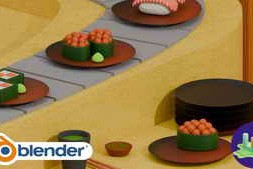 Udemy – Blender : Sushi Belt Scene