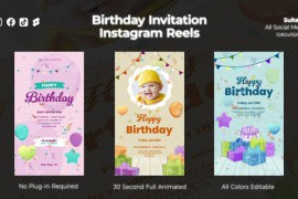 Birthday Invitation Instagram Reels 47366336