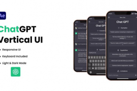 ChatGPT AI Chatbot Vertical UI 47068592