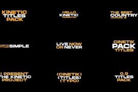 Kinetic Titles | After Effects 45661280