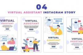 Animated Virtual Assistant User Vector Instagram Story 47470340