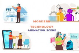 Modern Technology Explainer Animation Scene 43660786
