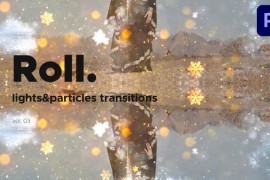 Lights & Particles Roll Transitions for Premiere Pro Vol. 03 47411202