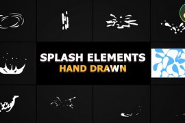 Liquid Splash Elements | DaVinci Resolve 44502037