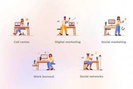 Social Marketing - Cartoon People Concepts 45848833