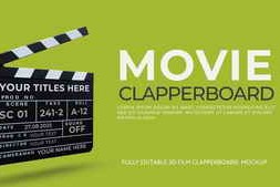 Free Download:Movie Film Clapperboard Mockup 59209144