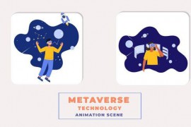 Metaverse Technology Animation Scene 43784654