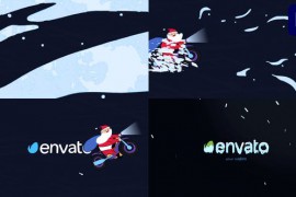 Santa Moto Logo Opener | Premiere Pro MOGRT 42314267