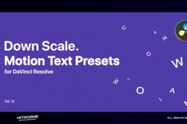 Down Scale Motion Text Presets Vol. 12 for DaVinci Resolve 47355574