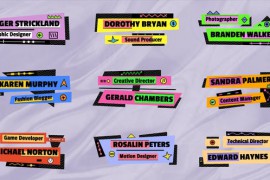 Colorful Lower Thirds 44318692