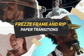 Free Download:Freeze Freme and Rip paper Transition || MOGRT 55355530