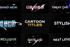 Cartoon Glitch Shapes Titles for After Effects 48432157