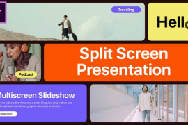 Multiscreen Slideshow Trendy MOGRT for Premier Pro 50500163