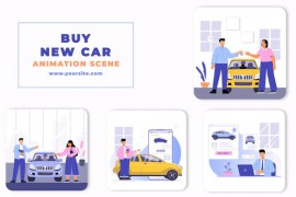 Buy New Car Animation Scene After Effects Template 46410966