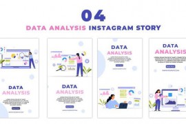Data Analysis 2D Flat Character Instagram Story 47439945