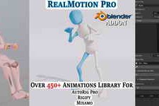 Free Download:RealMotion Pro Mixamo Rigs v1.1.8 for Blender