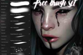 Free Download:14 Back Stain’s Brushes for Procreate