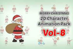 Free Download:Merry Christmas 2D character Animation Pack Vol 8 60656739