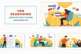 Premiere Pro Job Searching Animation Scene 46443393