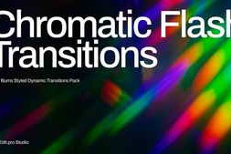 Free Download:Chromatic Flash Transitions | MOGRT 60404651