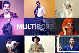 Rythmic Smooth Dynamic Opener Multiscreen Slideshow MOGRT for Premier Pro 49872986