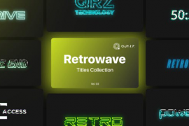 Retrowave Motion Titles Vol. 03 45405501