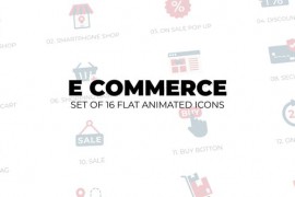 E Commerce - Set of 16 Animation Icons 43568929