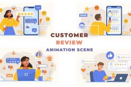 Customer Review Concept Animation Scene 43663529