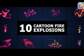 Cartoon Fire Explosions | FCPX 51561939