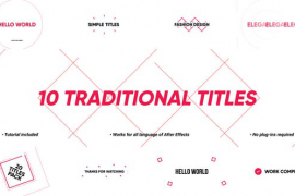 10 Traditional Titles | Premiere Pro 50270468