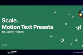 Scale Motion Text Presets Vol. 02 for DaVinci Resolve 46705643