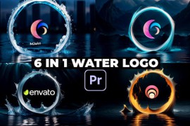 3D Water Abstract Logo Reveal 52591918