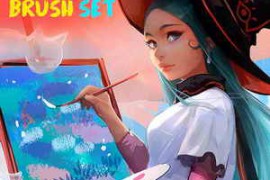 RossDraws’ Advanced Brush Set for Photoshop, Procreate, Clip paint studio