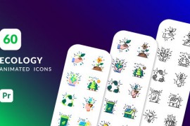 60 Ecology Animated Icons | Premiere Pro MOGRT 44651554
